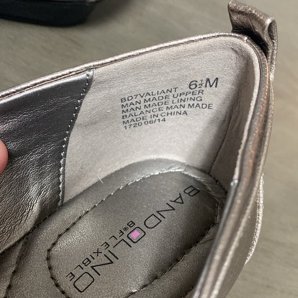 Silver comfort flats - Picture 3 of 5